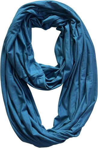 Premium Modal Jersey Knit Women's Infinity Scarf Loop Lightweight in Saudi Arabia