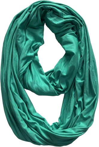 Premium Modal Jersey Knit Women's Infinity Scarf Loop Lightweight in Saudi Arabia