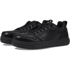 Airwalk Arena Low Top Composite Toe Women’s Industrial Work Shoes, Black/Red, Size 10, Wide, Comfortable & Light Work Shoes for Women, Electric Hazard, Slip Resistant