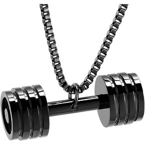 XSMZB Dumbbell Cremation Jewelry for Ashes Pendant Locket Stainless Steel Keepsake Ash Jewelry Memorial Urn Necklaces for Ashes