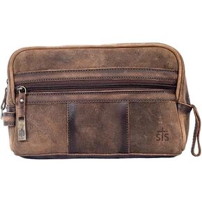STS Ranchwear The Foreman Shave Kit Brown Leather One Size