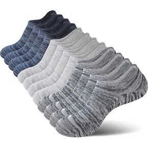 HIGIXCH No Show Men Socks Low Cut Non Slip Cotton Invisible Sock 6 Pairs