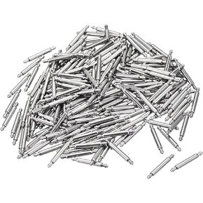 uxcell 18mm Watch Band Pin 1.3mm Dia Stainless Steel Single Flanged End Spring Bar Pins 200pcs