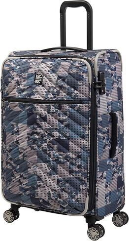 Britbag Eluder 28" Softside Checked 8 Wheel Expandable Spinner Set, Cool Blue Camo in Kuwait