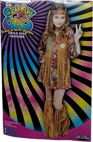 Fun World Girls Peace & Love HippieCostume in Saudi Arabia