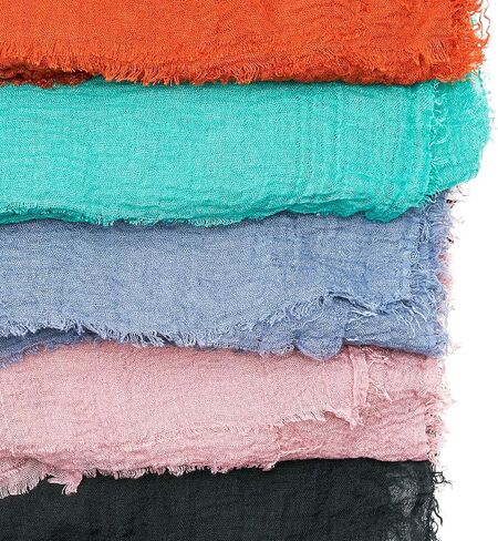 Zodaca Shawl Head Wrap, Hijab Scarf for Women in 5 Colors (70 x 36 In, 5 Pack) in Kuwait