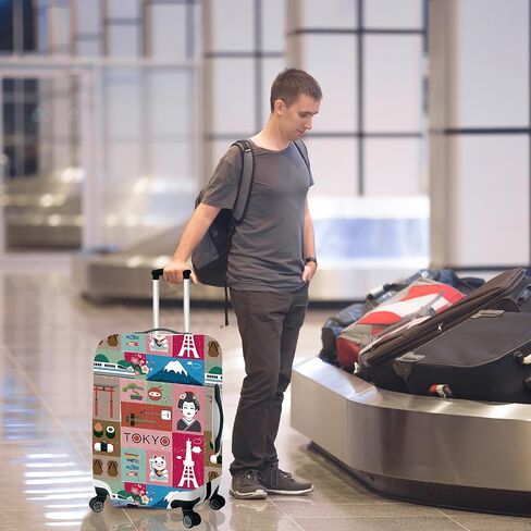 غطاء حماية لأمتعة السفر من برايم وير، غطاء قابل للغسل، مرونة عالية (طوكيو كبير) in Kuwait