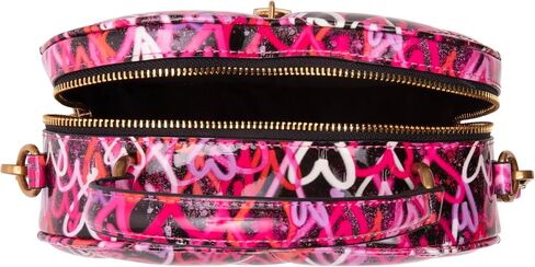 Betsey Johnson Graffiti Heart Crossbody, Black Multi in Kuwait