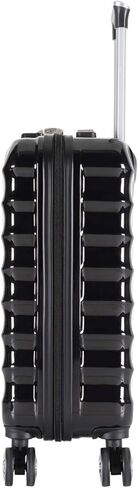 Flight Knight Lightweight 8 Wheel ABS/Polycarbonate Suitcases Cabin Carry On Hand Luggage Approved For Over 100 Airlines - Cabin Black Gloss FFK06_BKGL_S in Kuwait