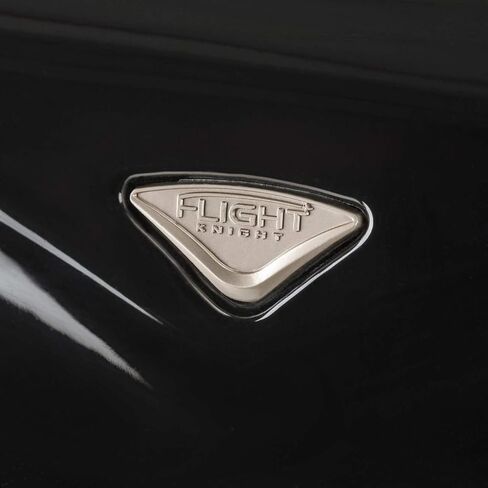 Flight Knight Lightweight 8 Wheel ABS/Polycarbonate Suitcases Cabin Carry On Hand Luggage Approved For Over 100 Airlines - Cabin Black Gloss FFK06_BKGL_S in Kuwait