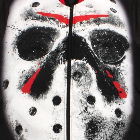 وارنر بروس فرايداي الثالث عشر قناع جيسون فورهيس للرجال والنساء بسحاب سترة فارسيتي in Kuwait