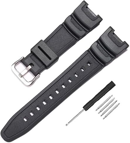 Resin Watch Strap for Casio SGW-100 Sports Waterproof Rubber Replacement Watch Band in Kuwait