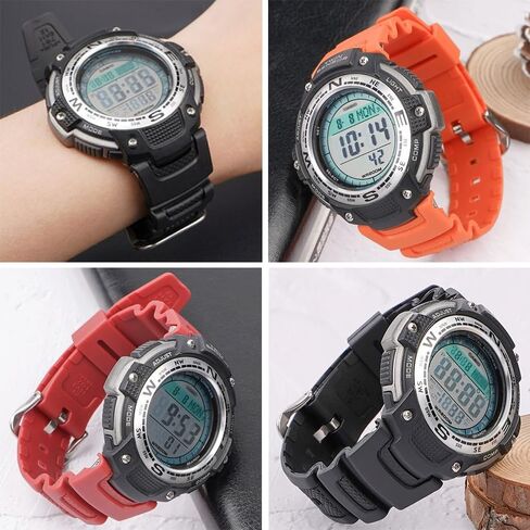 Resin Watch Strap for Casio SGW-100 Sports Waterproof Rubber Replacement Watch Band in Kuwait