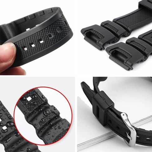Resin Watch Strap for Casio SGW-100 Sports Waterproof Rubber Replacement Watch Band in Kuwait
