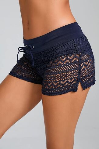 المرأة الدانتيل السباحة السراويل السوداء مايوهات قيعان السراويل مجلس السراويل بيكيني غطاء السراويل قيعان ملابس السباحة in Kuwait