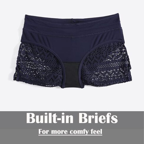 المرأة الدانتيل السباحة السراويل السوداء مايوهات قيعان السراويل مجلس السراويل بيكيني غطاء السراويل قيعان ملابس السباحة in Kuwait