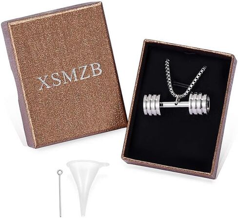XSMZB الدمبل مجوهرات جنائزية للرماد قلادة المنجد الفولاذ المقاوم للصدأ تذكار الرماد مجوهرات تذكارية الجرة القلائد للرماد in Kuwait