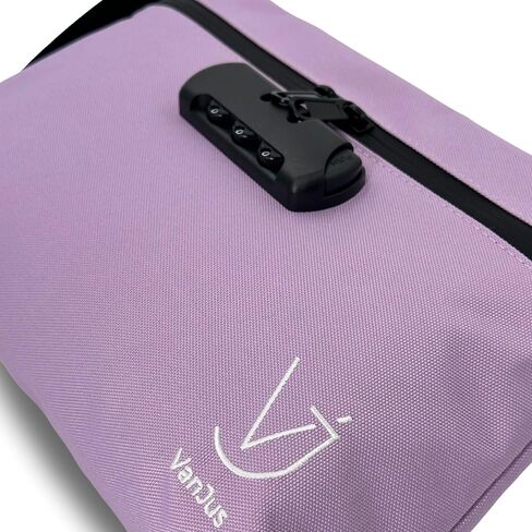 VanJus Storage Bag with Combination Lock Large Storage Container Lock Bag Money Organizer Travel Case Pouch (Lilac) in Saudi Arabia