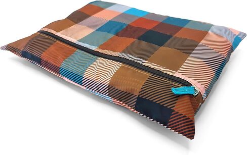 The Aesthetique Philosophie Buffalo Check Teal Orange and Brown Retro Plaid Packing Travel Cubes for Camping and Adventuring in Kuwait