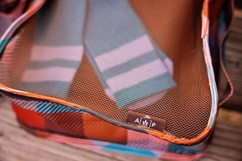 The Aesthetique Philosophie Buffalo Check Teal Orange and Brown Retro Plaid Packing Travel Cubes for Camping and Adventuring in Kuwait