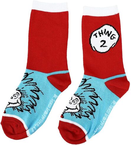 Bioworld Cat in the Hat Youth 3 pack Collectible Socks in Saudi Arabia