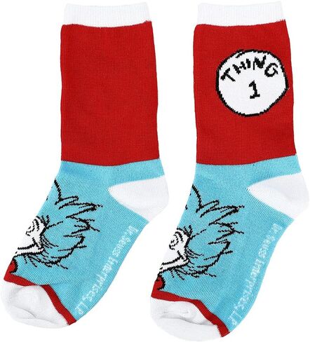 Bioworld Cat in the Hat Youth 3 pack Collectible Socks in Saudi Arabia
