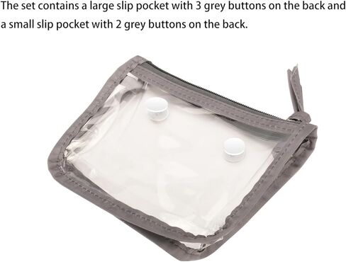 موتين شنط شفافة بسحاب متوافقة مع شنط بوج، شنطة تخزين الاكسسوارات، منظم شنط السفر (مجموعة من قطعتين) in Kuwait