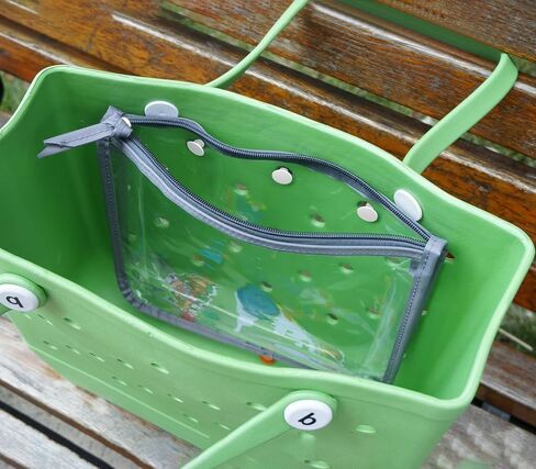 موتين شنط شفافة بسحاب متوافقة مع شنط بوج، شنطة تخزين الاكسسوارات، منظم شنط السفر (مجموعة من قطعتين) in Kuwait