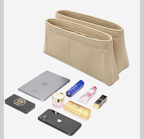 منظم حقيبة Lckaey لحقيبة capucines bb إدراج لحقيبة بطانة اللباد لحقيبة capucines منظم المحفظة 2093Beige-BB in Saudi Arabia