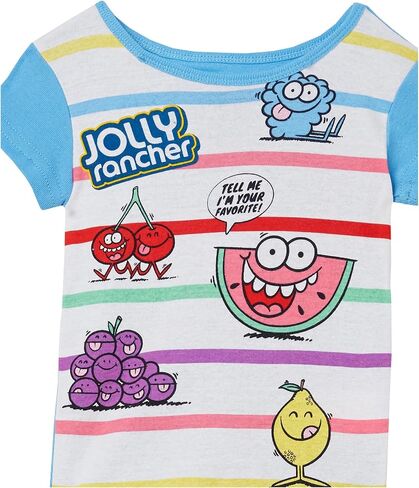 Jolly Rancher Girls' 4-Piece Snug-fit Cotton Pajamas Set in Saudi Arabia