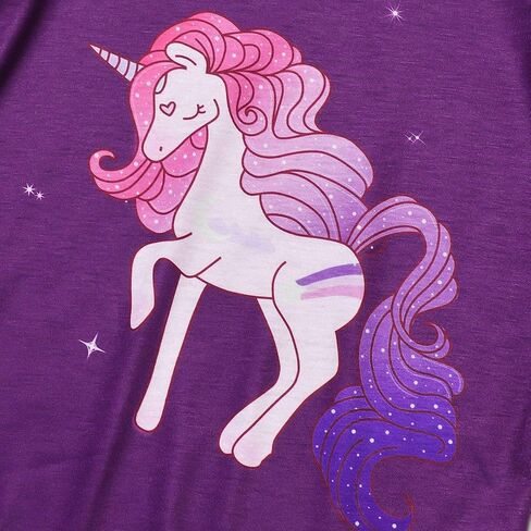 Jxstar Pajamas for Girls Unicorn Pj Set Kids Long Sleeve Fall Winter Sleepwear … in Kuwait