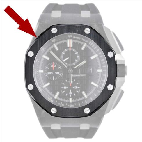 Ceramic Brushed face Bezel for AP Audemars Piguet ROO Royal Oak Offshore 44mm Panda Original Watch 26400 26401 in Kuwait