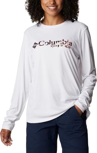 Columbia Women's Tidal Tee PFG Stacked Logo Ls in Saudi Arabia