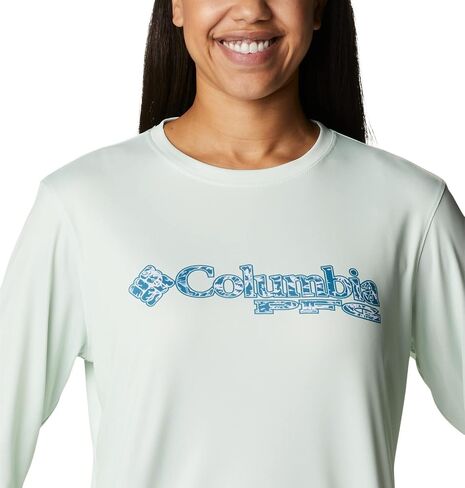 Columbia Women's Tidal Tee PFG Stacked Logo Ls in Saudi Arabia