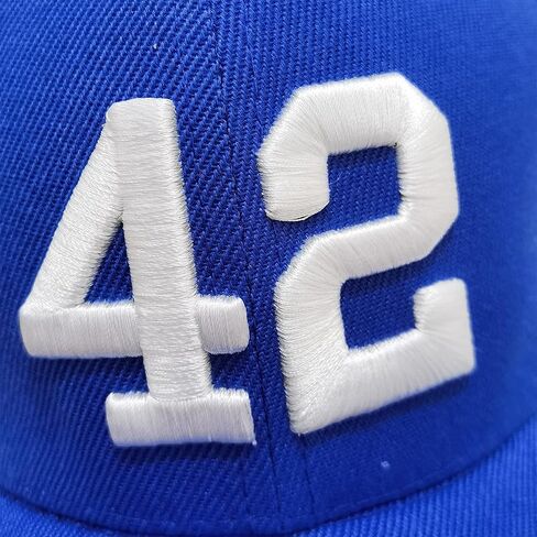 Kaleid 42# Robinson Baseball Caps for Men Adjustable Dad Hat with Day 50th Patch for Women Sports Outdoor Indoor Embroidered Blue, Blue, 7-7 5/8 in Kuwait