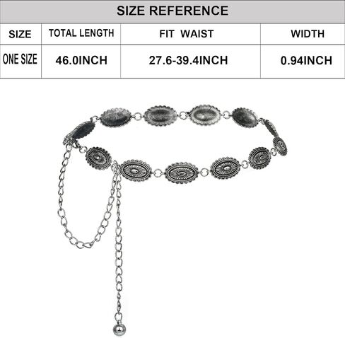 Luvatar Fashion Metal Waist Chain Belt Blouse Dress Sweater Chain Belt… in Saudi Arabia