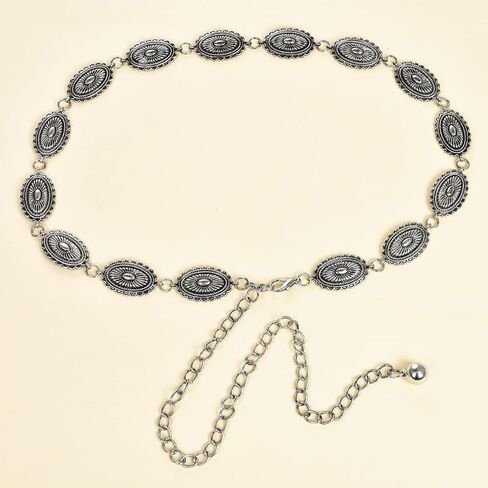 Luvatar Fashion Metal Waist Chain Belt Blouse Dress Sweater Chain Belt… in Saudi Arabia