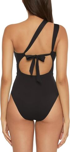 BECCA womens Color Code Convertible Bandeau One Piece Swimsuit, Asymmetrical Straps, Bathing Suits for Women in Kuwait