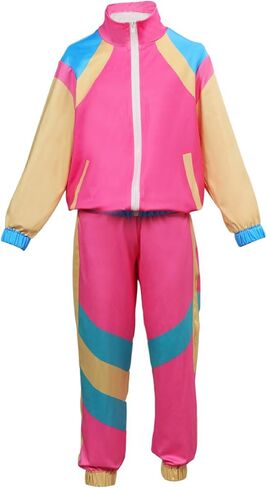 Powumie Kids 80s Retro Boys بدلة رياضية ريترو هيب هوب سترة واقية مجموعات Colorblock وتتسابق مجموعة in Kuwait