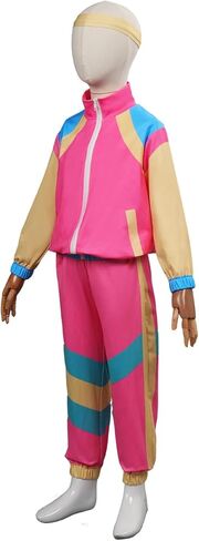 Powumie Kids 80s Retro Boys بدلة رياضية ريترو هيب هوب سترة واقية مجموعات Colorblock وتتسابق مجموعة in Kuwait
