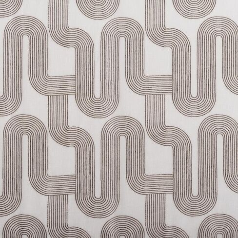 ستارة جيب من مزيج الكتان من Archaeo Art Deco Curves، مقاس 50 بوصة × 84 بوصة، بني البقان in Kuwait