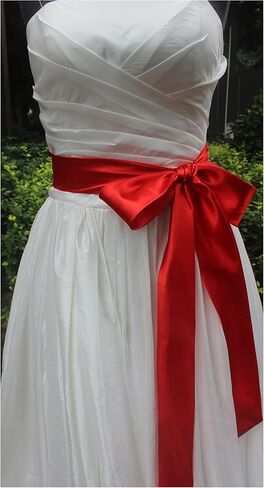 Wedding satin sash belt for special occasion dress bridal sash in Saudi Arabia