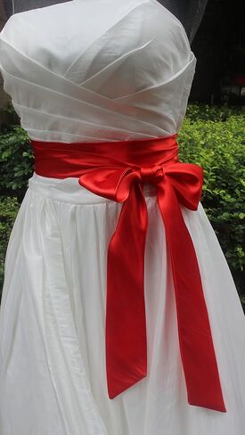 Wedding satin sash belt for special occasion dress bridal sash in Saudi Arabia