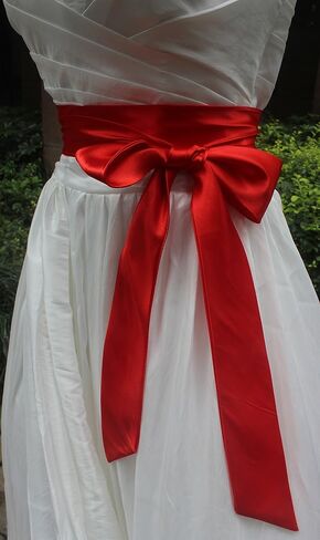 Wedding satin sash belt for special occasion dress bridal sash in Saudi Arabia
