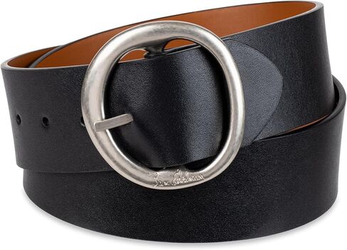 Sam Edelman Women's Two-in-One Reversible Center Bar Buckle Belt, Black Centerbar, Small in Saudi Arabia