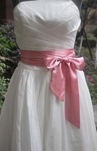 Wedding satin sash belt for special occasion dress bridal sash in Saudi Arabia