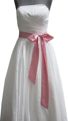 Wedding satin sash belt for special occasion dress bridal sash in Saudi Arabia