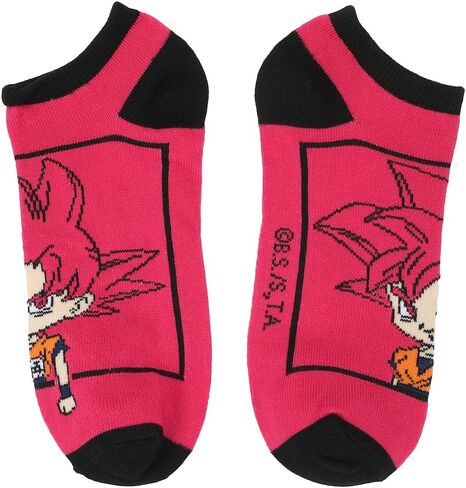 Bioworld Dragon Ball Super Goku Saiyan Transformations Adult 5-Pair Ankle Socks in Saudi Arabia