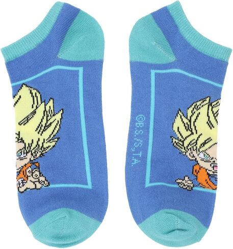 Bioworld Dragon Ball Super Goku Saiyan Transformations Adult 5-Pair Ankle Socks in Saudi Arabia