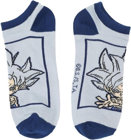 Bioworld Dragon Ball Super Goku Saiyan Transformations Adult 5-Pair Ankle Socks in Saudi Arabia